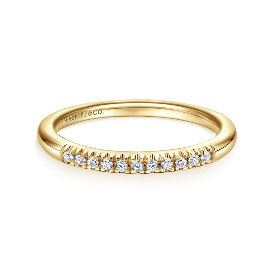 Portofino 14K Gold Pave Diamond Anniversary Ring
