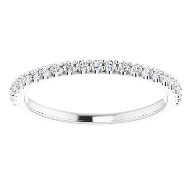 Jayde Straight Pave Diamond Wedding Ring (1/4 TCW)