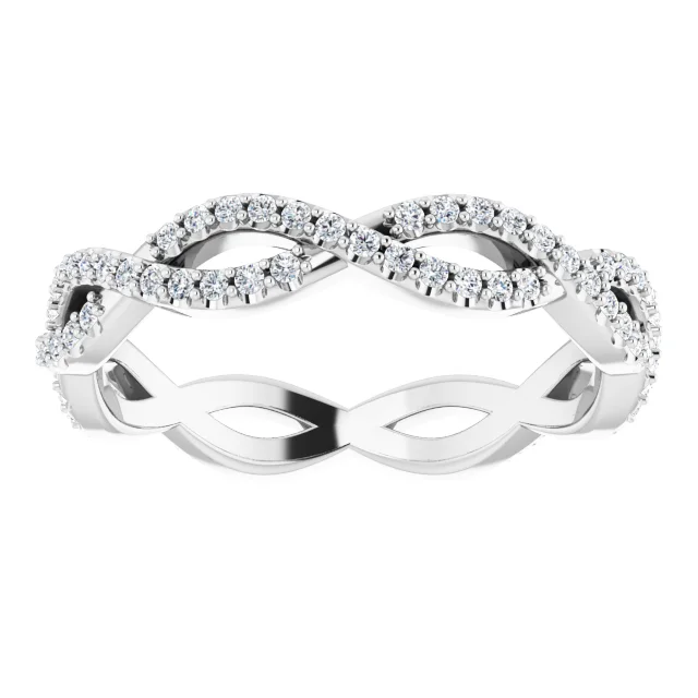 Elizabeth 14K Infinity-Inspired Diamond Eternity Ring (1/2 TCW)