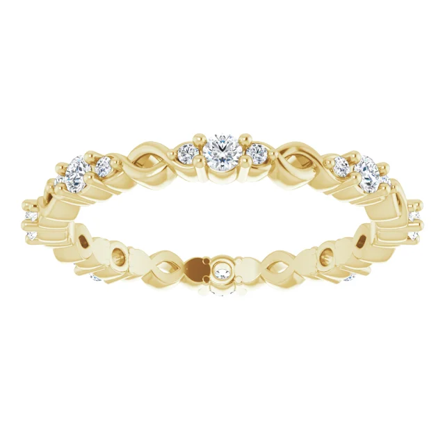 Ciara 14K Gold Celtic-Inspired Diamond Eternity Ring (1/3 TCW)