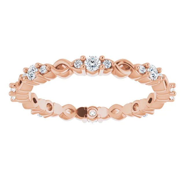 Ciara 14K Gold Celtic-Inspired Diamond Eternity Ring (1/3 TCW)