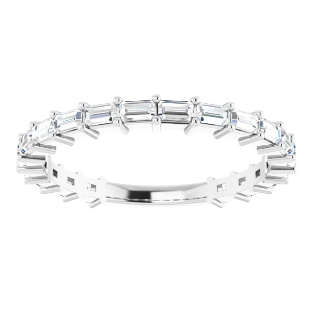 Camden 14K Gold Lab Grown Diamond Baguette Ring (7/8 TCW)
