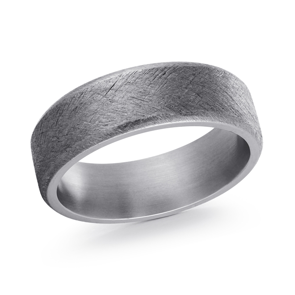 Remington Tantalum Wire Brush Wedding Ring