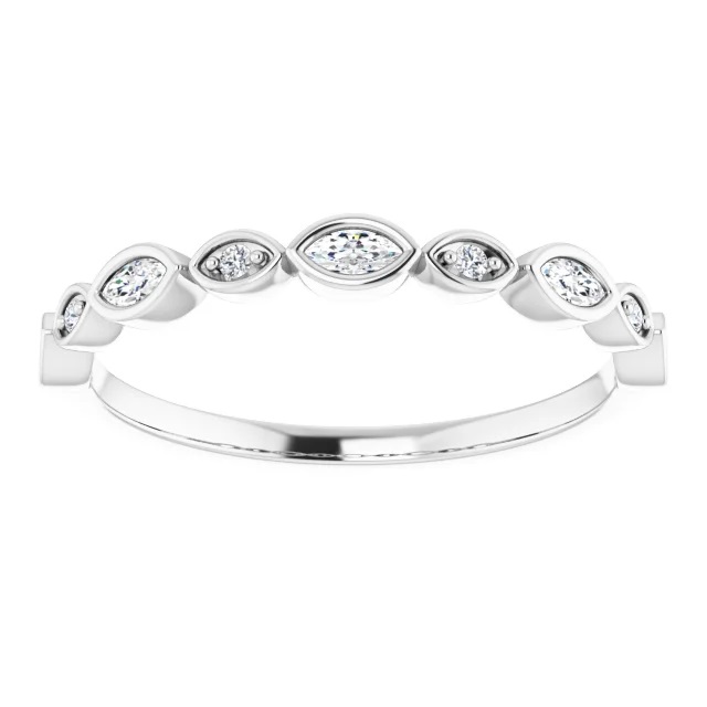 Lola Marquise Diamond Anniversary Ring (1/6 TCW)