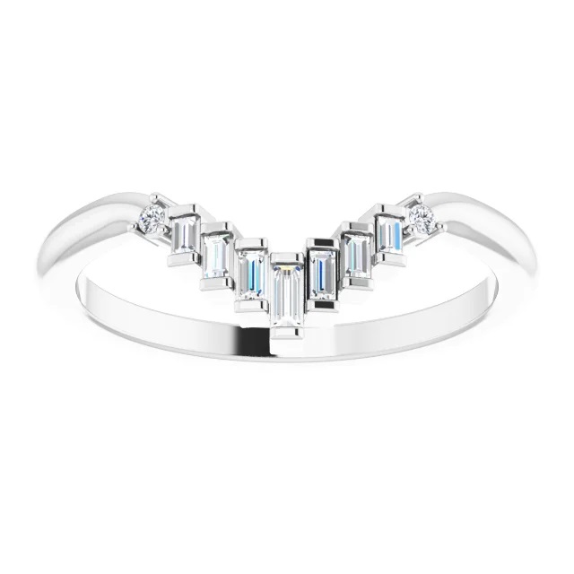 Indigo 14K Gold Baguette Diamond Ring Guard (1/10 TCW)