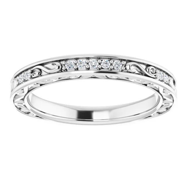 Gretchen Channel Set Diamond Wedding Ring (1/10 TCW)
