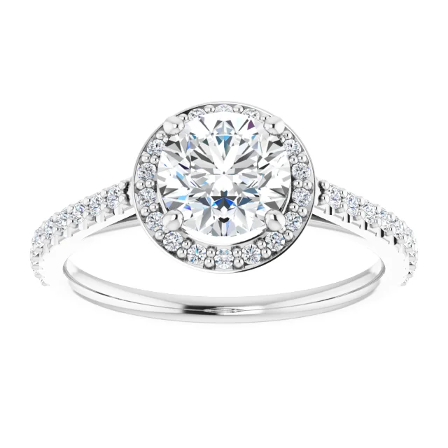 Hazel Halo Preset Engagement Ring
