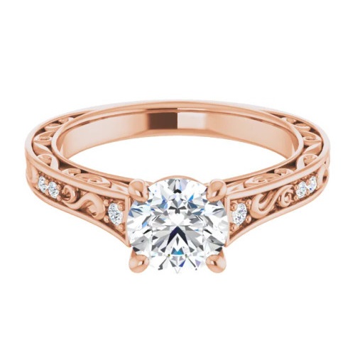 Gretchen Vintage-Inspired Preset Engagement Ring