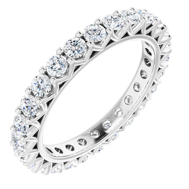 Sage 14K Gold Moissanite Eternity Ring (1 1/2 CT DEW)