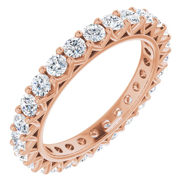 Sage 14K Gold Moissanite Eternity Ring (1 1/2 CT DEW)