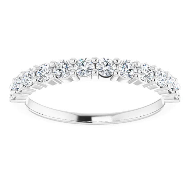 Sarah Moissanite Anniversary Ring (1/2 CT DEW)