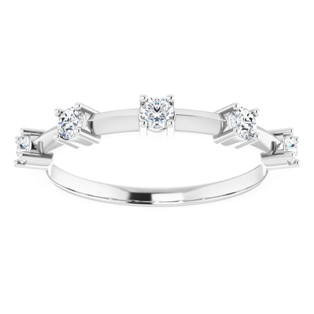 Alicia 14K Gold Knife Edge Diamond Anniversary Ring (1/3 TCW)