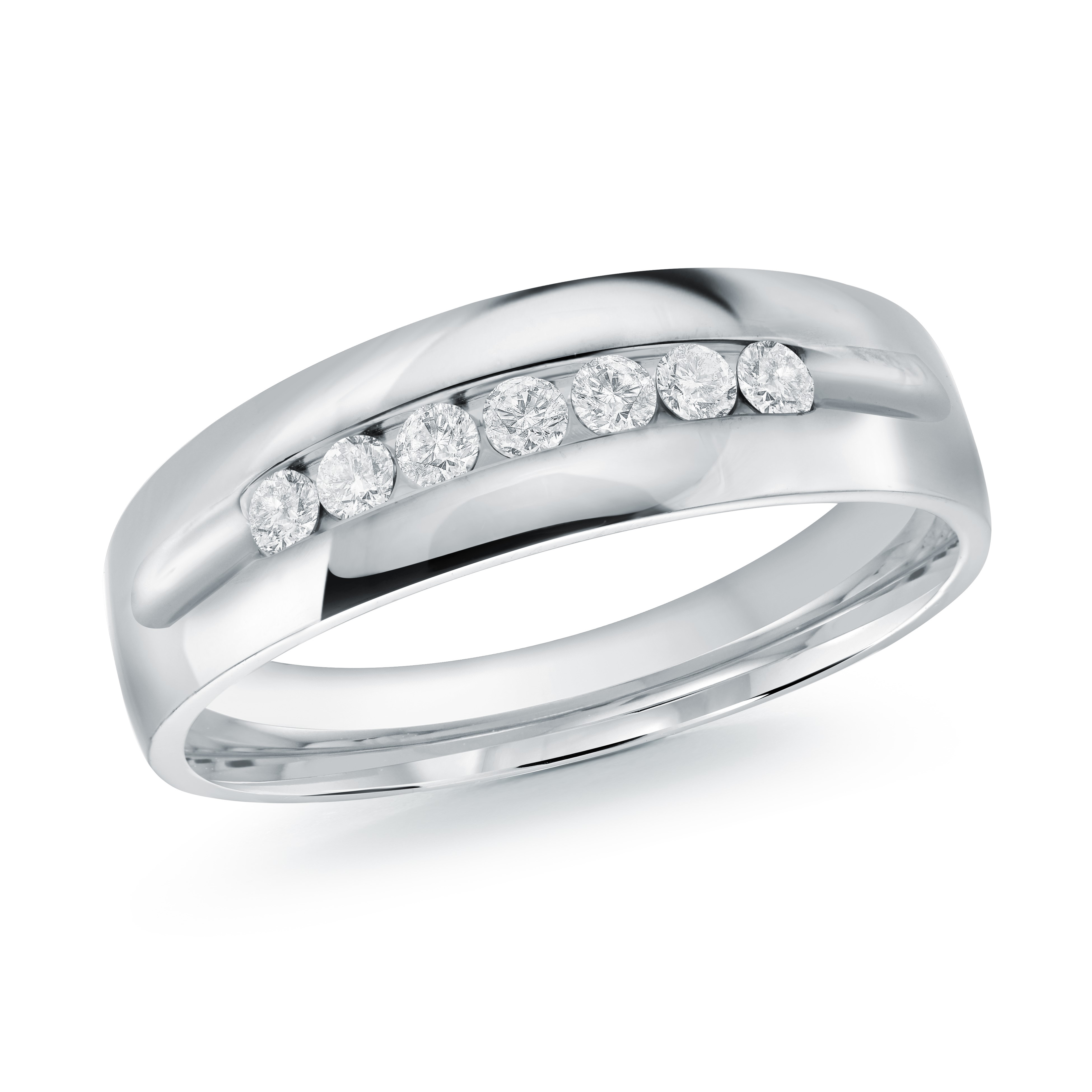 Easton 14K Gold Channel-Set Diamond Wedding Ring