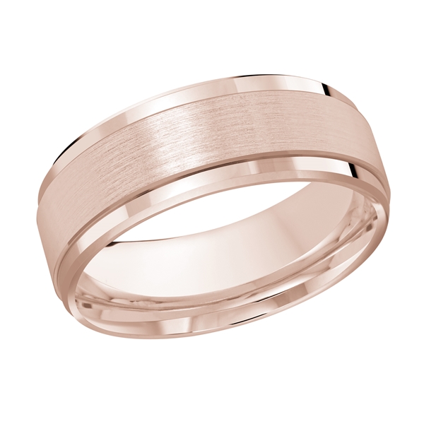 Asher 14K Gold Satin Finish Wedding Ring