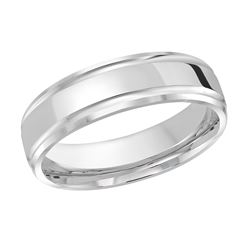 Oakley 14K Gold Polished Flat Edge Wedding Ring