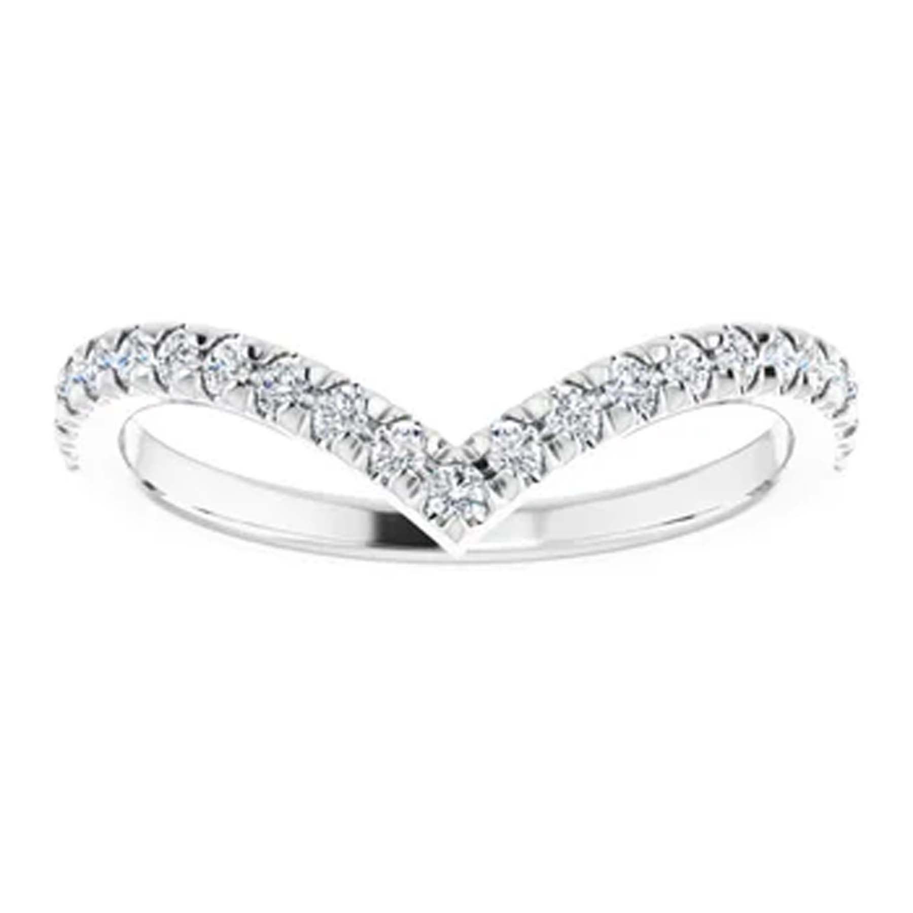 Gia Contour Round Diamond Anniversary Ring (1/4 TCW)