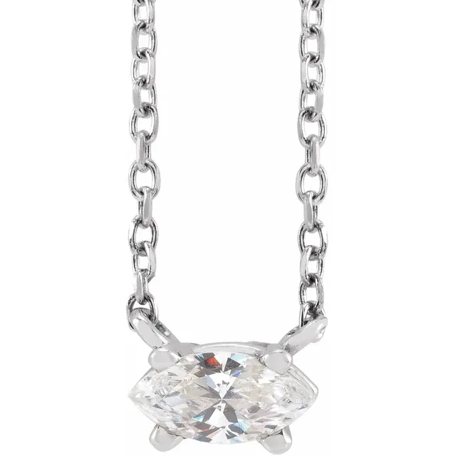 Certified Lab Grown Diamond 14k Necklace