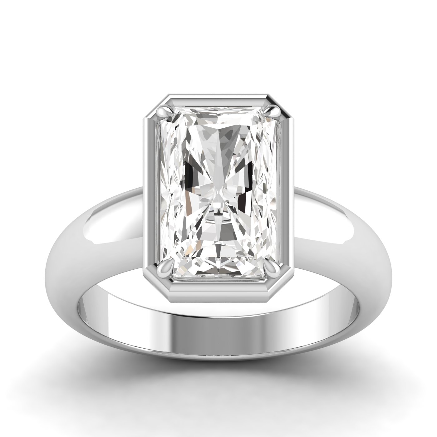 Chunky Bezel Preset Engagement Ring