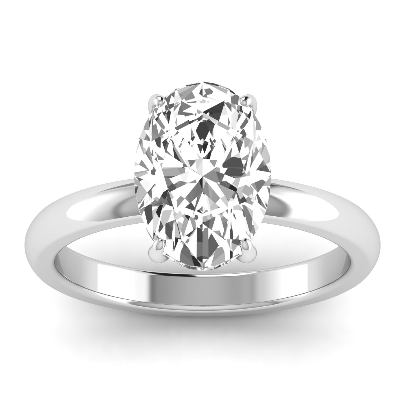 Lab Grown Diamond Hidden Halo Preset Engagement Ring