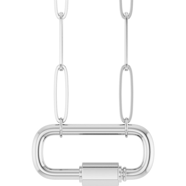 Carabiner Charm 16" Charm Necklace