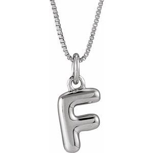 Bubble Initial Necklace