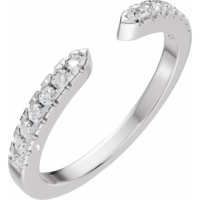 Tasha Diamond Accented Negative Space Band
