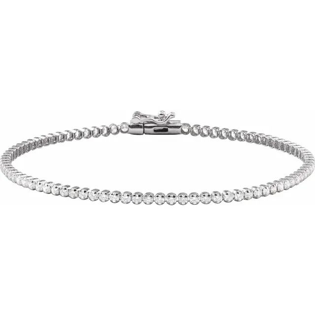 14K Gold 1 5/8 CTW Lab-Grown Diamond Lightweight Tennis Bracelet