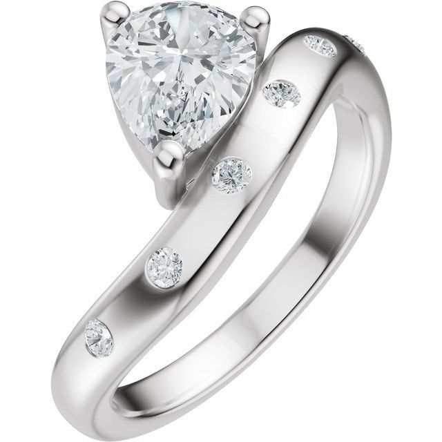 Diamond Accented Pinky Ring