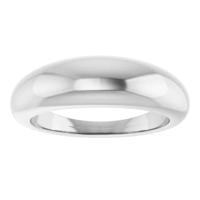 Polished Petite Dome Ring