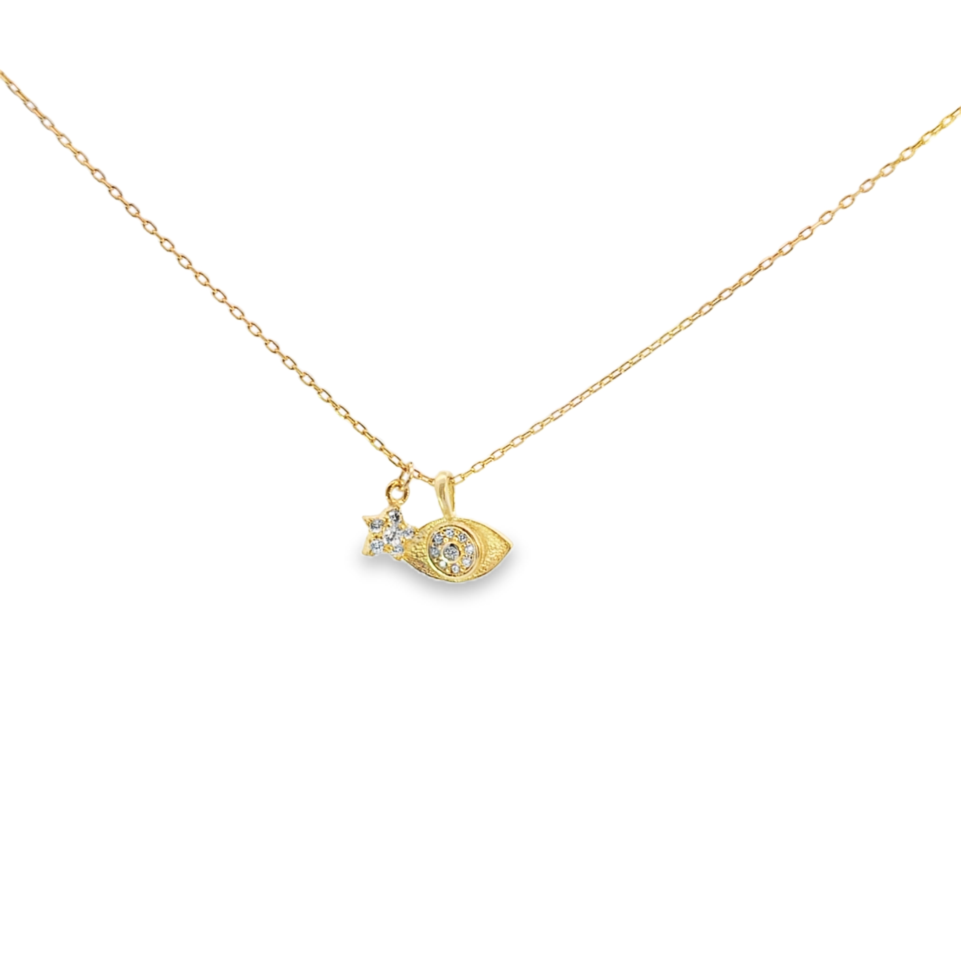 Bozkurt Star Eye Pendant Necklace
