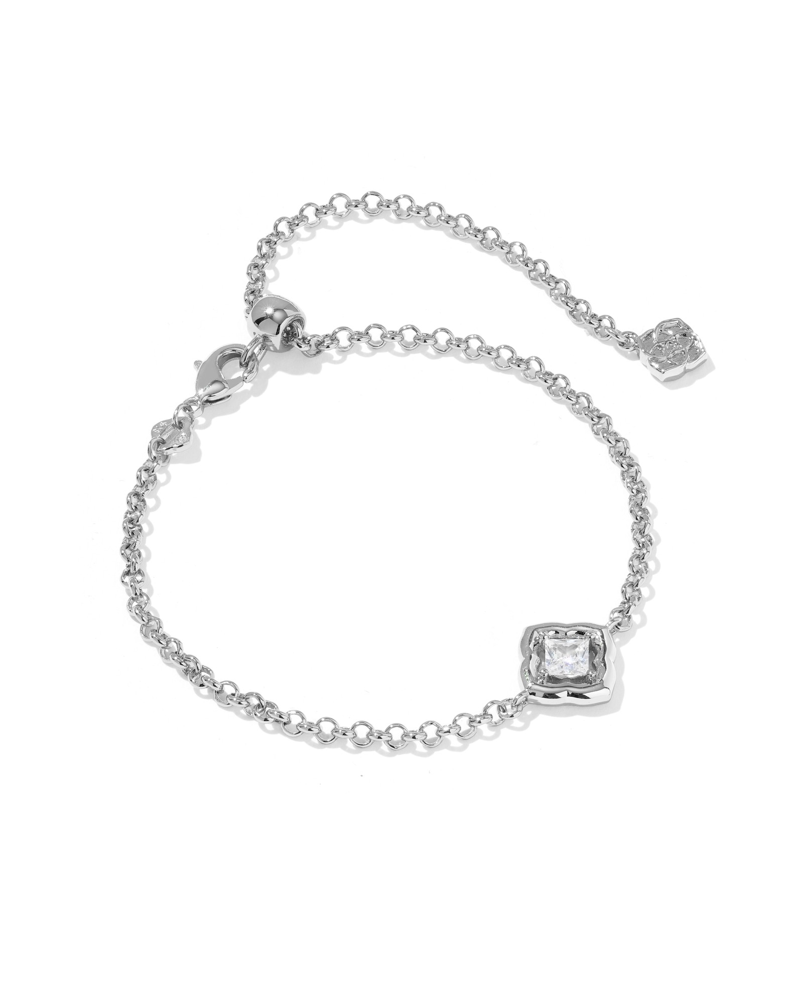 Kendra Scott Mallory Crystal Delicate Chain Bracelet