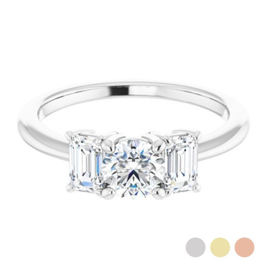 Victoria Three Stone Setting