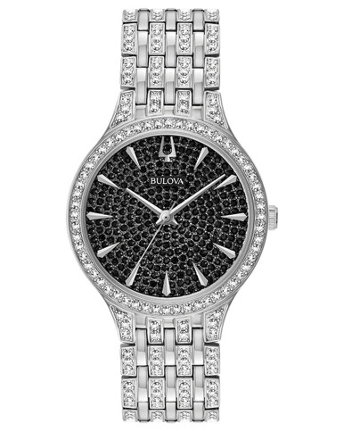 Bulova 32MM Phantom Crystal Black Women's Watch
