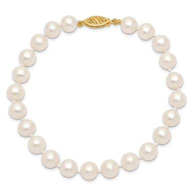 Virginia 14K Yellow Gold Pearl Bracelet