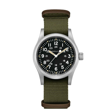 Hamilton 38MM Khaki Field Mechanical Black Men's Watch