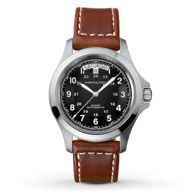 Hamilton 40MM Khaki Field King Automatic Leather Men's Watch