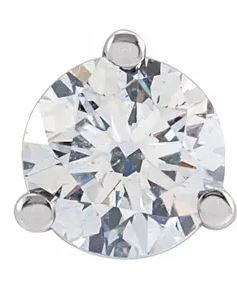 Single Ryde 14K Gold Round Diamond Stud Earring