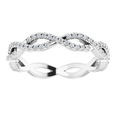 Elizabeth 14K Infinity-Inspired Diamond Eternity Ring (1/2 TCW)