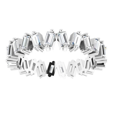 Isla 14K Gold Baguette Lab Grown Diamond Eternity Ring (1 1/3 TCW)