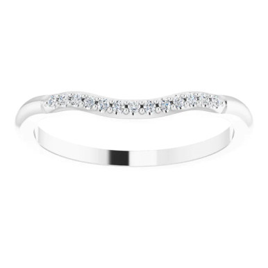 Thea Curved Diamond Wedding Ring (1/10 TCW)