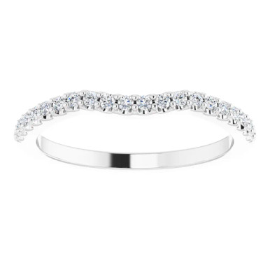 Hayes Curved Diamond Wedding Ring (1/5 TCW)