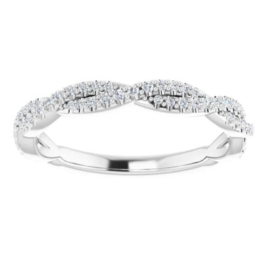 Amanda Criss Cross Diamond Wedding Ring (1/4 TCW)