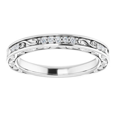 Gretchen Channel Set Diamond Wedding Ring (1/10 TCW)