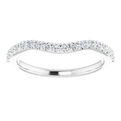 Corinne Curved Diamond Wedding Ring (1/3 TCW)