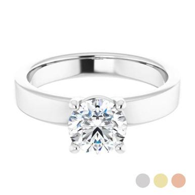 Tabitha Wide Band Solitaire Setting