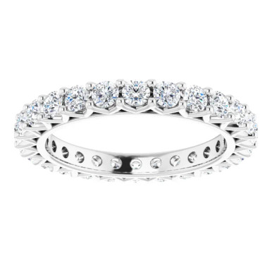 Sage 14K Gold Moissanite Eternity Ring (1 1/2 CT DEW)
