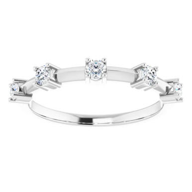 Alicia 14K Gold Knife Edge Diamond Anniversary Ring (1/3 TCW)