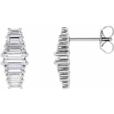 Quincy 14K Gold Lab Grown Diamond Stud Earrings (1 1/8 TCW)