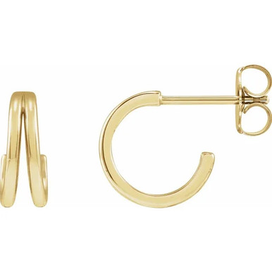 Carmela 14K Gold Huggie Earrings
