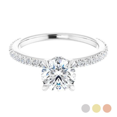 Viviana Hidden Halo Straight Setting